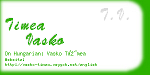 timea vasko business card